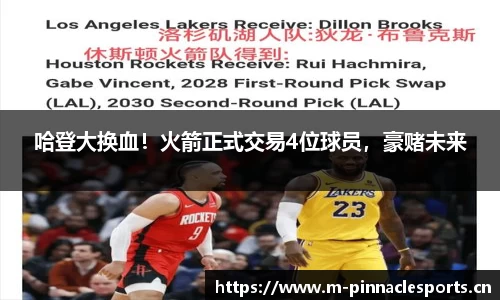 哈登大换血！火箭正式交易4位球员，豪赌未来